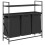 VidaXL (black oak) vidaXL Laundry Basket 3 Compartments with Shelves laundry hamper 2