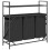 VidaXL (black oak) vidaXL Laundry Basket 3 Compartments with Shelves laundry hamper 8