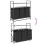 VidaXL (grey sonoma) vidaXL Laundry Basket 3 Compartments with Shelves laundry hamper 10