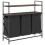 VidaXL (brown oak) vidaXL Laundry Basket 3 Compartments with Shelves laundry hamper 1