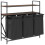 VidaXL (brown oak) vidaXL Laundry Basket 3 Compartments with Shelves laundry hamper 5