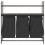 VidaXL (brown oak) vidaXL Laundry Basket 3 Compartments with Shelves laundry hamper 6