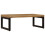 VidaXL vidaXL Coffee Table Solid Mango Wood and Steel Tea Accent Side Telephone Stand 2