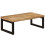 VidaXL vidaXL Coffee Table Solid Mango Wood and Steel Tea Accent Side Telephone Stand 11