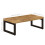 VidaXL vidaXL Coffee Table Solid Mango Wood and Steel Tea Accent Side Telephone Stand 4