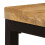 VidaXL vidaXL Coffee Table Solid Mango Wood and Steel Tea Accent Side Telephone Stand 7
