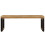 VidaXL vidaXL Coffee Table Solid Mango Wood and Steel Tea Accent Side Telephone Stand 3