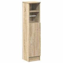 (sonoma oak) vidaXL Bathroom Cabinet with Roll Holder Storage Unit Vanity Unit