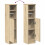 VidaXL (sonoma oak) vidaXL Bathroom Cabinet with Roll Holder Storage Unit Vanity Unit 8
