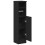 VidaXL (black) vidaXL Bathroom Cabinet with Roll Holder Storage Unit Vanity Unit 5