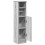 VidaXL (grey sonoma) vidaXL Bathroom Cabinet with Roll Holder Storage Unit Vanity Unit 5
