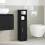 VidaXL (black) vidaXL Bathroom Cabinet with Roll Holder Storage Unit Vanity Unit 3
