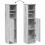 VidaXL (grey sonoma) vidaXL Bathroom Cabinet with Roll Holder Storage Unit Vanity Unit 8