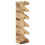VidaXL vidaXL Solid Mango Wood Wine Rack for 5 Bottles Bottle Holder Wall Mounted 11