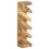 VidaXL vidaXL Solid Mango Wood Wine Rack for 5 Bottles Bottle Holder Wall Mounted 9