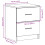 VidaXL (black, 2 pcs) vidaXL Bedside Cabinet with 2 Drawers Nightstand Bed Side Table 4
