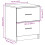 VidaXL (white, 2 pcs) vidaXL Bedside Cabinet with 2 Drawers Nightstand Bed Side Table 4