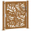 VidaXL vidaXL Gartentor 100x100 cm Verwitterungsstahl Wellendesign 1