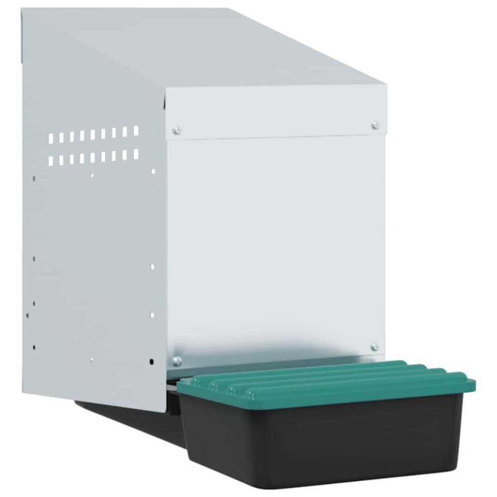 vidaXL Chicken Nesting Box 1 Compartment Wall-Mounted Galvanised Steel