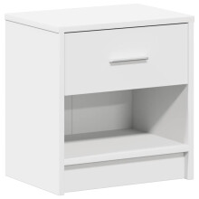 (white, 1 pcs) vidaXL Bedside Cabinet with Drawer Nightstand Bed Side Table Bed Cabinet