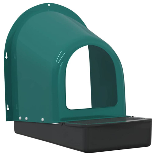VidaXL vidaXL Chicken Nesting Boxes 4 pcs Wall-Mounted Dark Green Plastic 1