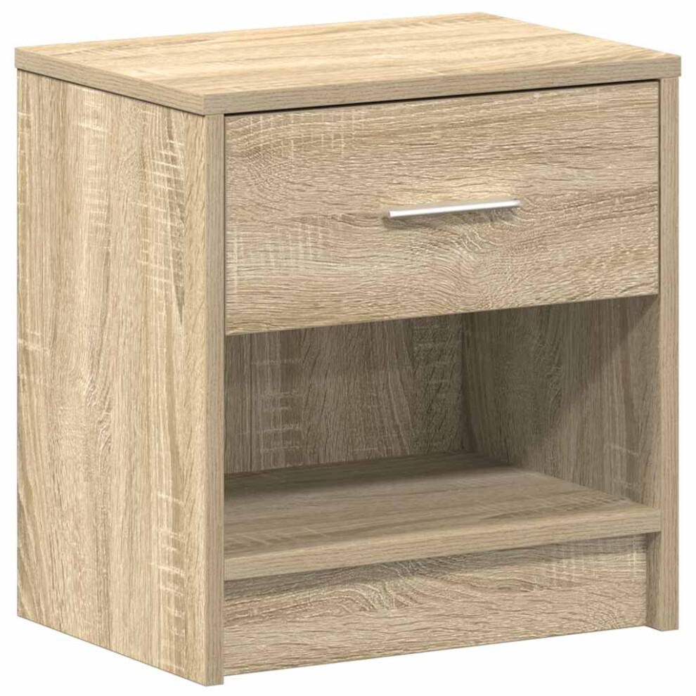 Vidaxl (Sonoma Oak, 1 Pcs) Bedside Cabinet With Drawer Nightstand Bed Side Table Bed Cabinet