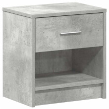 (concrete grey, 1 pcs) vidaXL Bedside Cabinet with Drawer Nightstand Bed Side Table Bed Cabinet