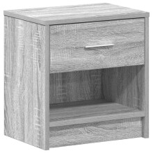 (grey sonoma, 1 pcs) vidaXL Bedside Cabinet with Drawer Nightstand Bed Side Table Bed Cabinet