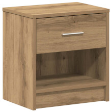 (artisan oak, 1 pcs) vidaXL Bedside Cabinet with Drawer Nightstand Bed Side Table Bed Cabinet