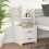 VidaXL (white, 1 pcs) vidaXL Bedside Cabinet with 2 Drawers Nightstand Side Table Bed Table 3
