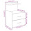VidaXL (white, 2 pcs) vidaXL Bedside Cabinet with 2 Drawers Nightstand Side Table Bed Table 4