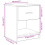 VidaXL (white, 2 pcs) vidaXL Bedside Cabinets 2 pcs with Drawer Nightstand Bed Side Table 11