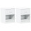 VidaXL (white, 2 pcs) vidaXL Bedside Cabinets 2 pcs with Drawer Nightstand Bed Side Table 1
