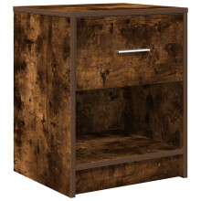 (smoked oak, 1 pcs) vidaXL Bedside Cabinets 2 pcs with Drawer Nightstand Bed Side Table