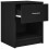 VidaXL (black, 2 pcs) vidaXL Bedside Cabinets 2 pcs with Drawer Nightstand Bed Side Table 5