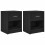 VidaXL (black, 2 pcs) vidaXL Bedside Cabinets 2 pcs with Drawer Nightstand Bed Side Table 1