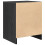 VidaXL (black, 2 pcs) vidaXL Bedside Cabinets 2 pcs with Drawer Nightstand Bed Side Table 7