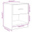 VidaXL (grey sonoma, 2 pcs) vidaXL Bedside Cabinets 2 pcs with Drawer Nightstand Bed Side Table 4