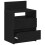 VidaXL vidaXL Nachttisch mit 2 Schubladen Schwarz 40x33x60 cm 4