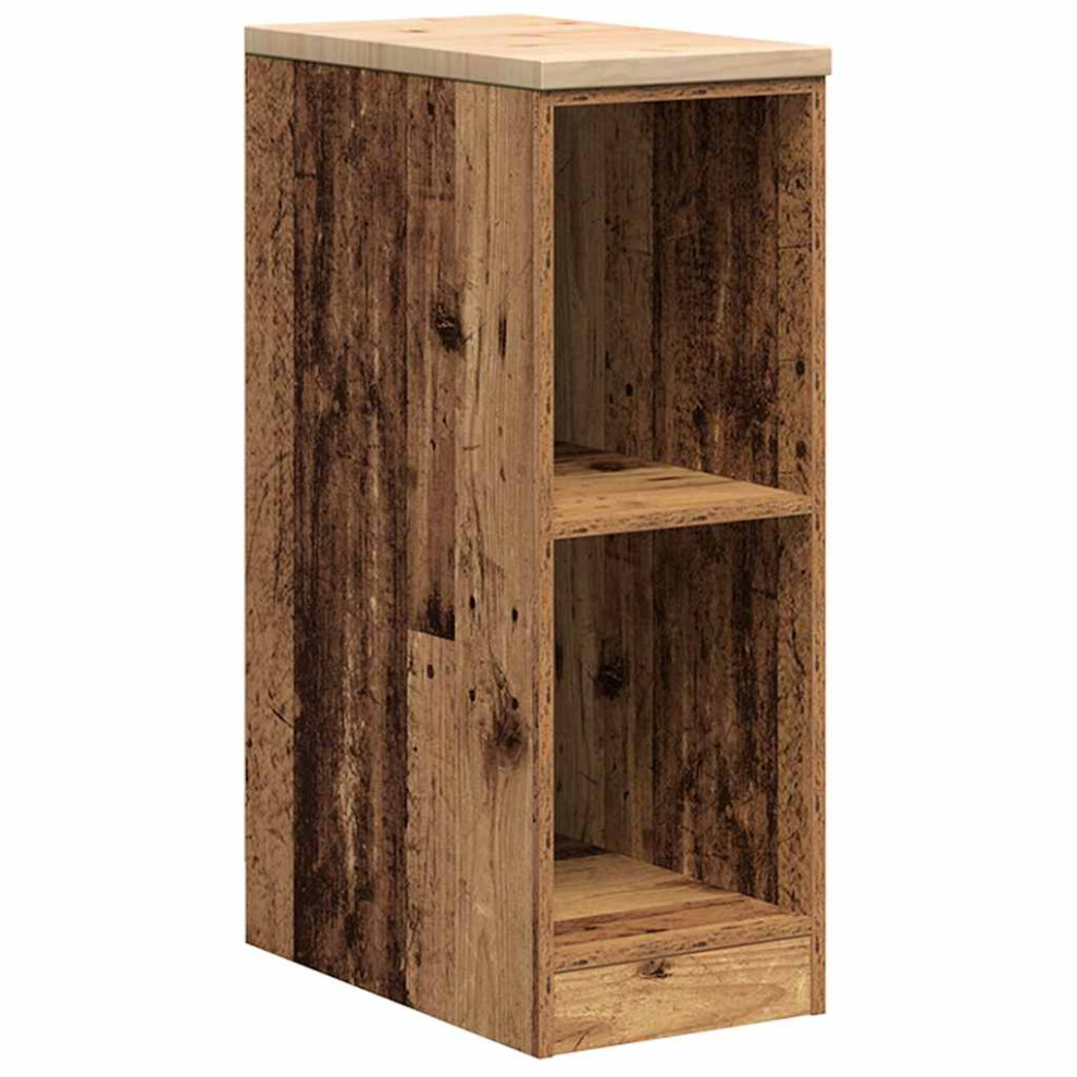 Vidaxl (Old Wood, 30 X 51 X 85 Cm/ 1 Pcs) Garage Storage Cabinet Solid Wood Pine Cabinet
