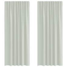 (light grey, 140 x 225 cm) vidaXL Voile Curtains 2 pcs net curtain sheer curtain