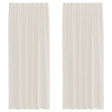 (cream, 140 x 225 cm) vidaXL Voile Curtains 2 pcs net curtain sheer curtain