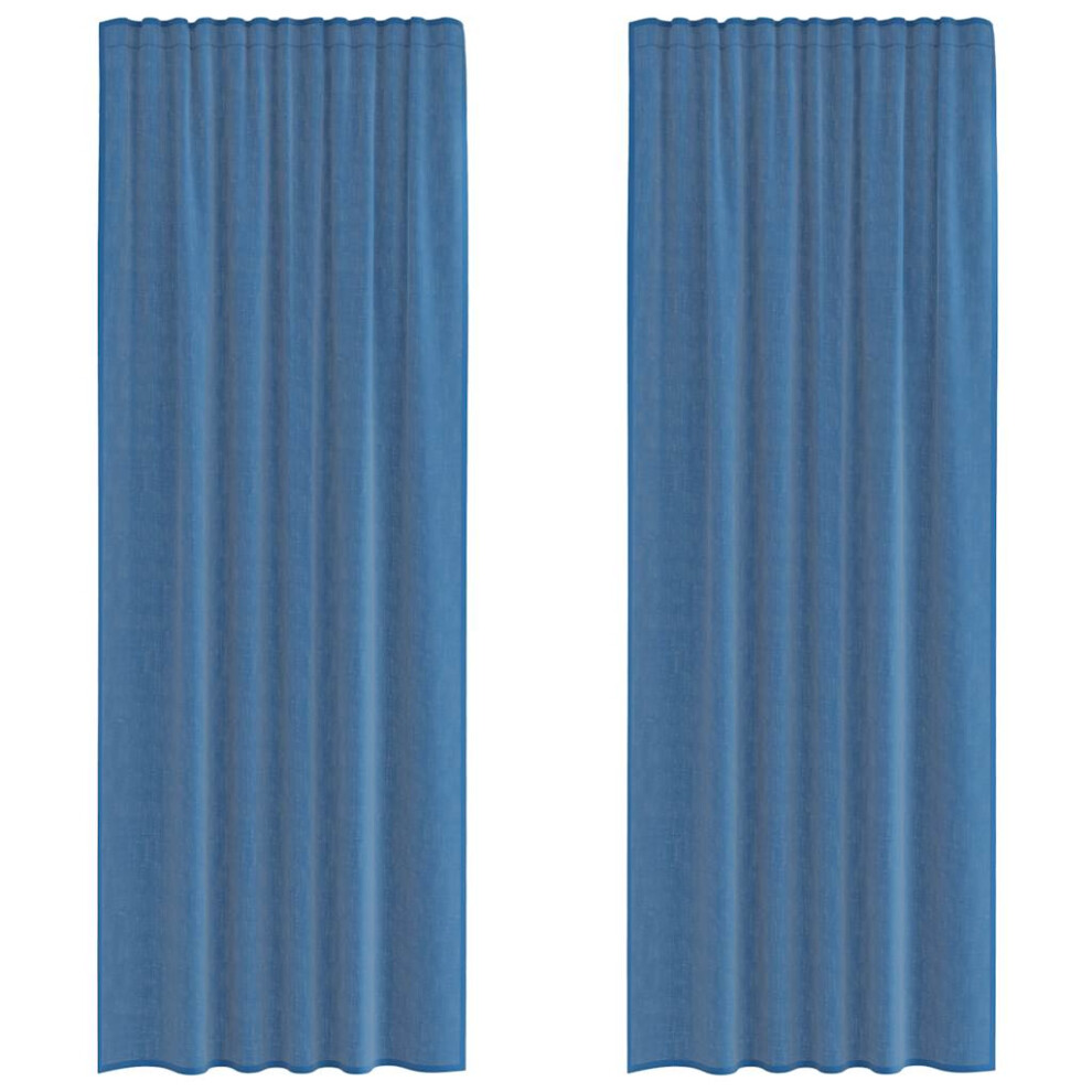 (royal blue, 140 x 260 cm) vidaXL Voile Curtains 2 pcs net curtain sheer curtain-image-OPC-PG9DFSD-NEW