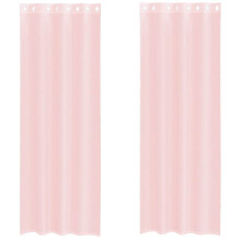 (light pink, 140 x 300 cm) vidaXL Voile Curtains 2 pcs net curtain sheer curtain