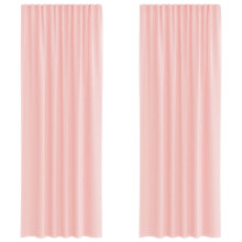 (pink, 140 x 260 cm) vidaXL Voile Curtains 2 pcs net curtain sheer curtain