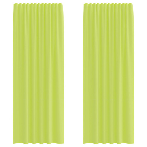 VidaXL vidaXL Voile Vorhänge mit Lasche 2 Stk. Apfelgrün