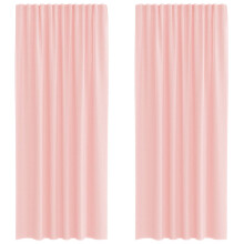 (pink, 140 x 225 cm) vidaXL Voile Curtains 2 pcs net curtain sheer curtain