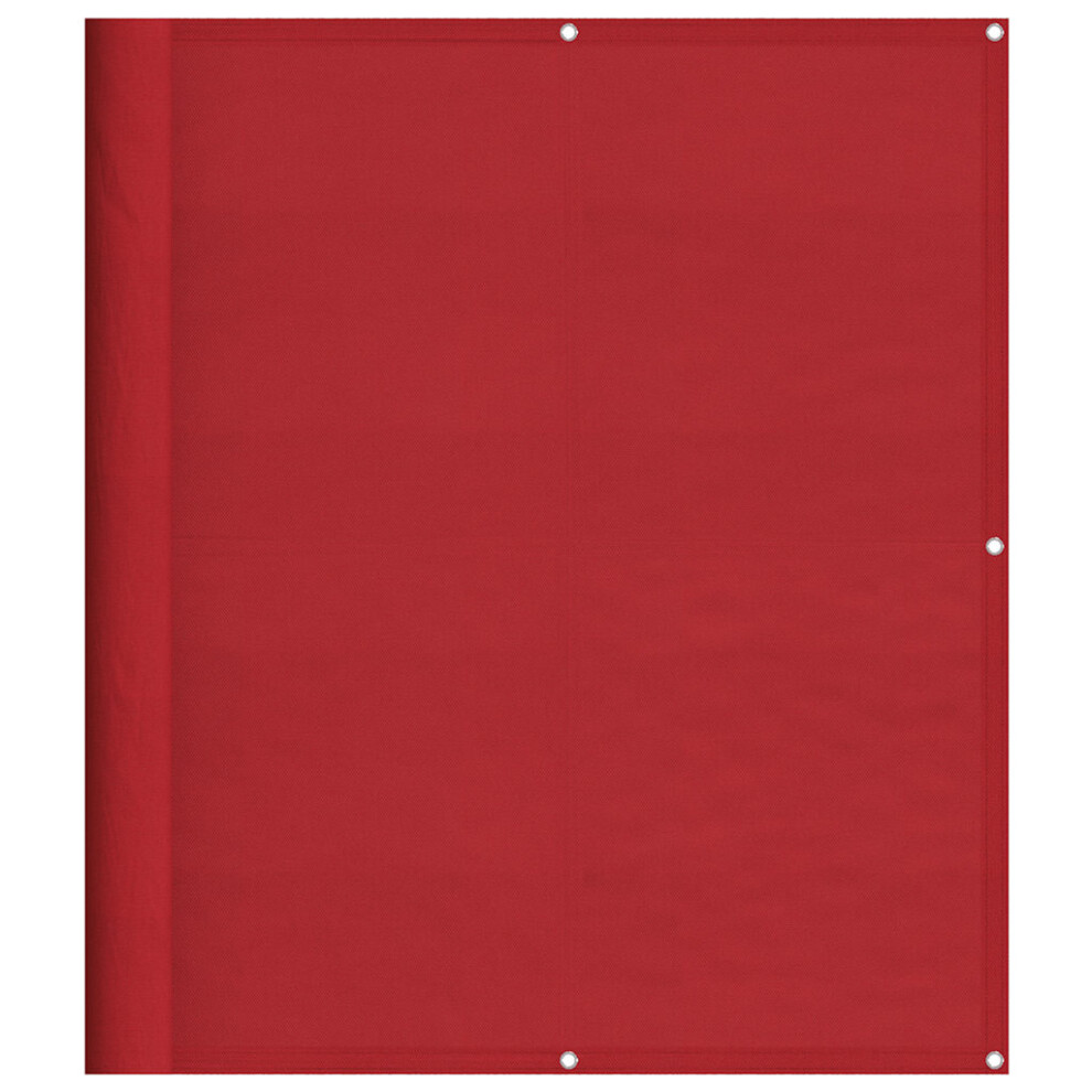 Vidaxl Balcony Screen Red 120X1000 Cm 100% Polyester Oxford Garden Screen