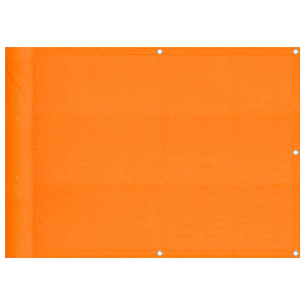 Vidaxl Balcony Screen Orange 75X700 Cm 100% Polyester Oxford Garden Screen
