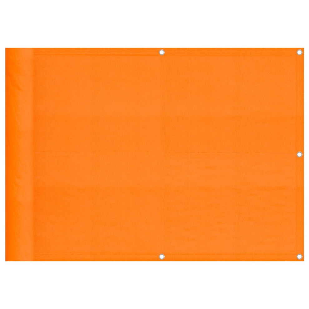Vidaxl Balcony Screen Orange 75X1000 Cm 100% Polyester Oxford Garden Screen